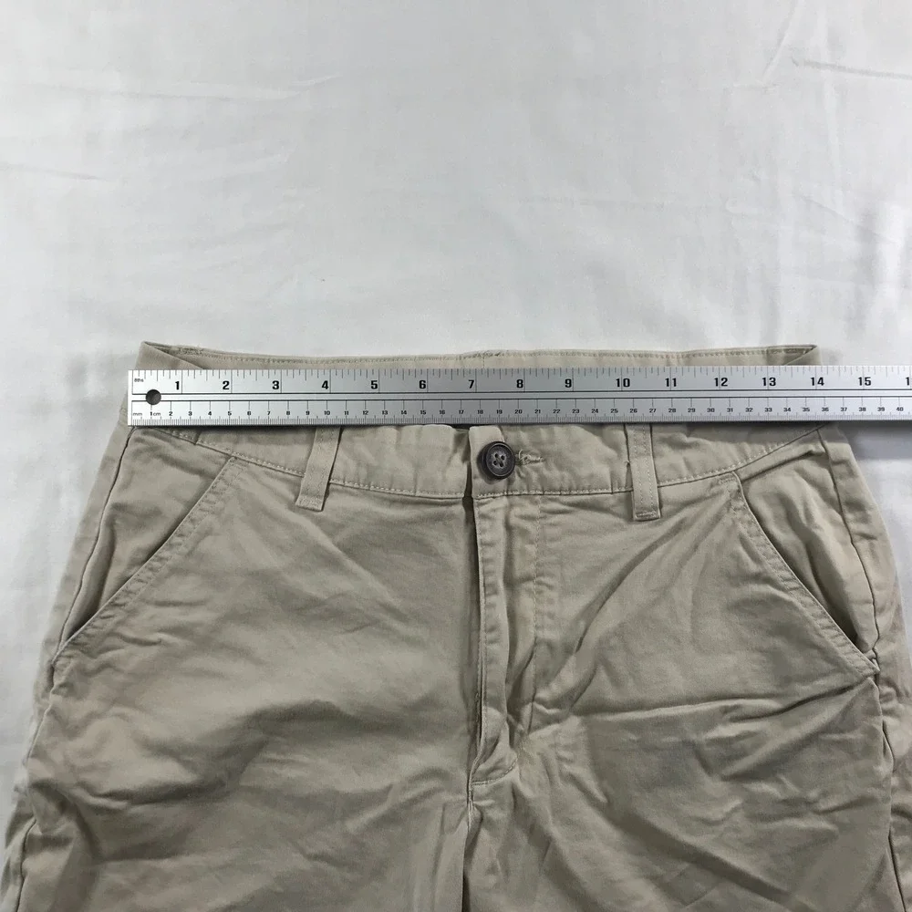 Chubbies Mens Khaki Tan Chino Shorts 7 Inch Inseam Regular Fit Size 30 Stretch